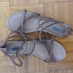 Steve Madden Brown Strappy Sandals